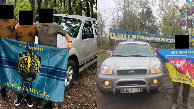 Nissan Navara для 36-ї бригади та Hyundai Santa Fe для 114-ї бригади